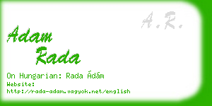adam rada business card